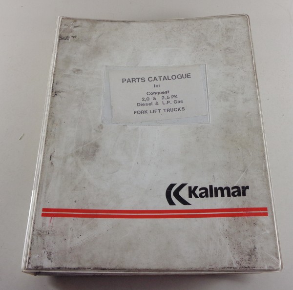 Teilekatalog / Spare Parts list Kalmar LMV Gabelstapler / Forklift 2,0 & 2,5 PK