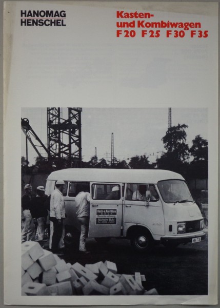 Prospekt / Broschüre Hanomag Henschel Kasten- und Kombiwagen Stand 1967