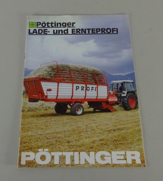 Prospekt / Broschüre Pöttinger Ladewagen Ernte-Profi II / III / II-S von 04/1987