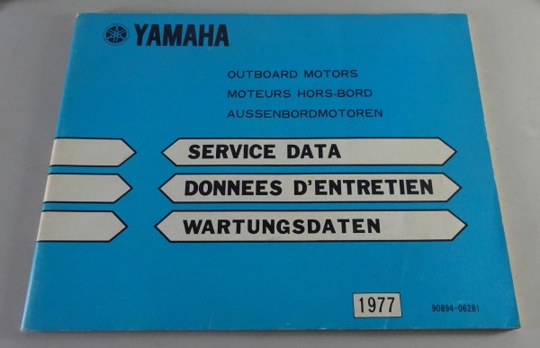 Werkstatthandbuch Yamaha Außenborder Stand 10/1976