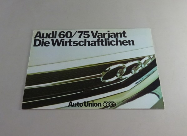 Prospekt / Broschüre Audi 60/75 Variant F103 Stand 07/1969