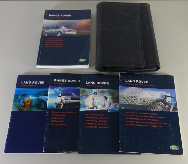 Wallet + Owner's manual / Handbook Range Rover L322 from 2004