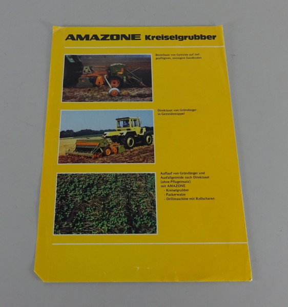 Prospekt / Broschüre Amazone Kreiselgrubber Stand 02/1981