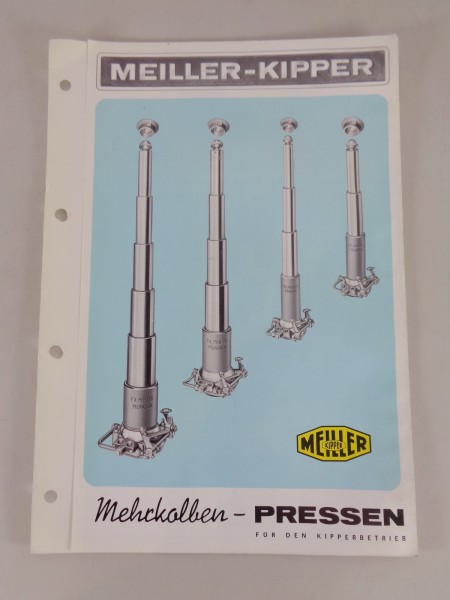 Prospekt / Broschüre Meiller Mehrkolben-Pressen