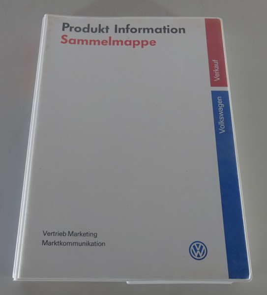 Produktinformation Sammelmappe mit Audi A4, A6, VW Golf, Beetle, Touareg, Polo