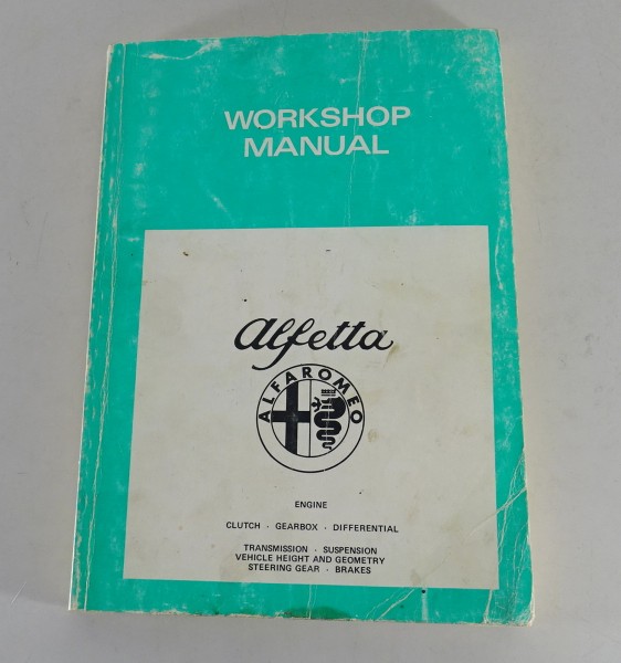 Workshop Manual / Werkstatthandbuch Alfa Romeo Alfetta from 1981