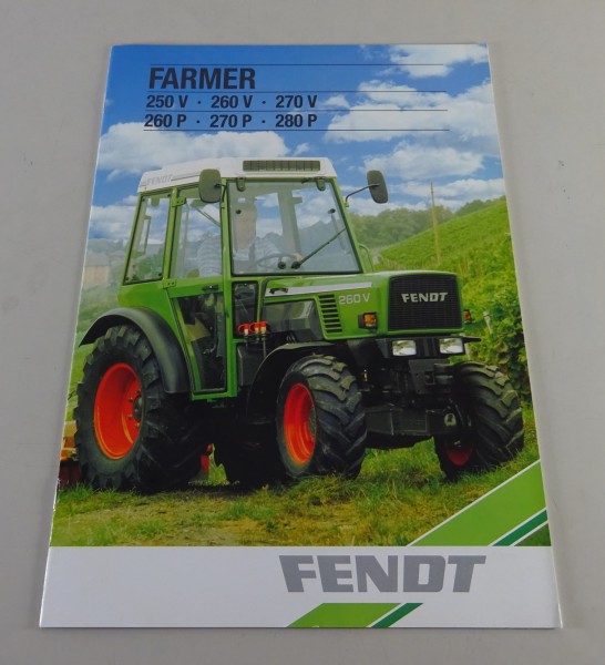 Prospekt Fendt Farmer 250 V, 260 V, 270 V, 260 P, 270 P, 280 P Stand 05/1988