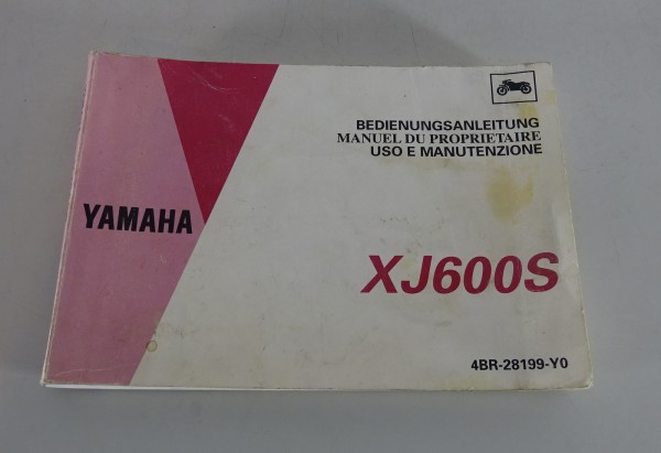Betriebsanleitung / Uso E Manutenzione Yamaha XJ 600 S Diversion 06/1992