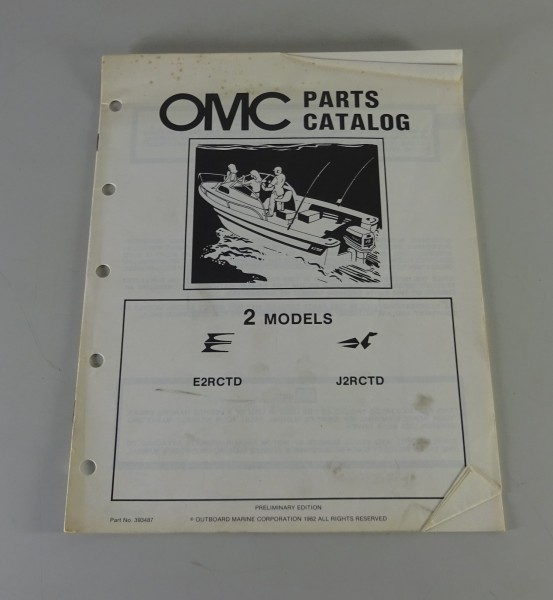 Teilekatalog OMC Johnson Evinrude Outboards 2 PS Models Stand 1982