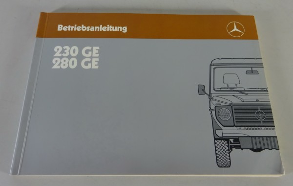 Betriebsanleitung / Handbuch Mercedes G-Modell W460 230 GE / 280 GE von 11/1985