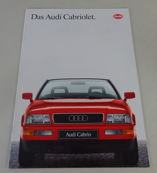 Prospekt / Broschüre Audi Cabriolet Typ 89 Ausgabe 06/1991