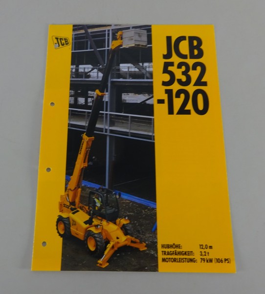 Prospekt / Broschüre JCB Teleskoplader 532-120 Stand 05/1997