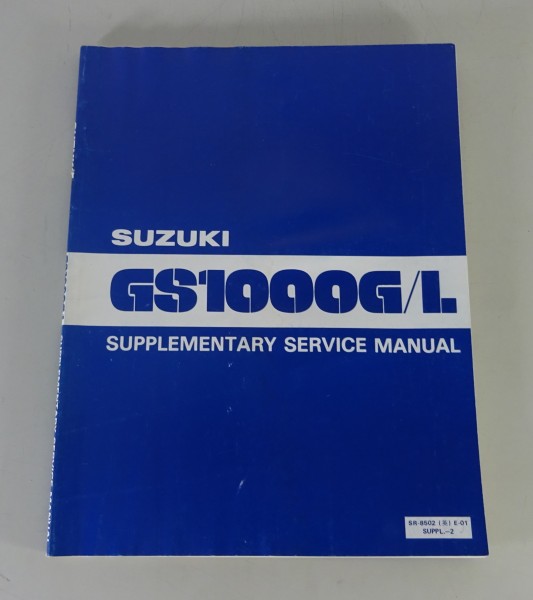 Workshop Manuel / Supplement Suzuki GS 1000 G / L from 06/1980