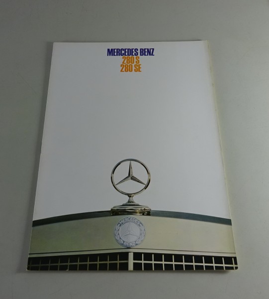 Prospekt / Broschüre Mercedes-Benz W108 280 S / 280 SE Stand 12/1967