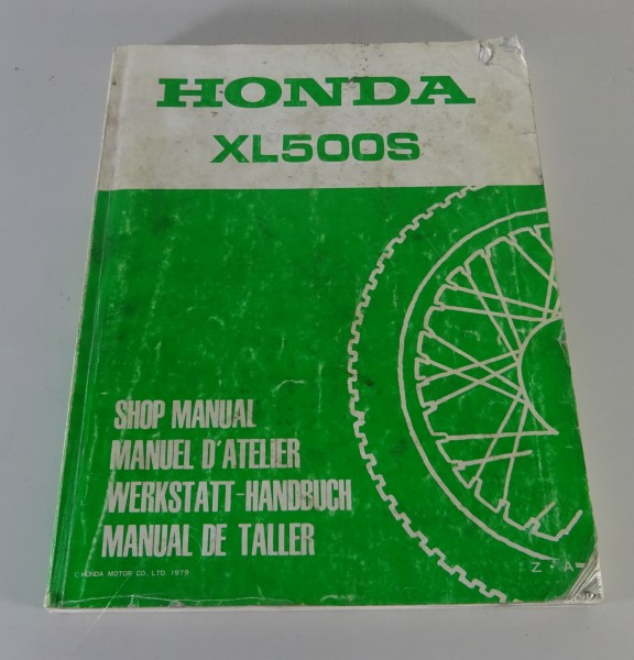 Werkstatthandbuch / Workshop Manual Honda XL 500 S Typ PD01 Stand 1979