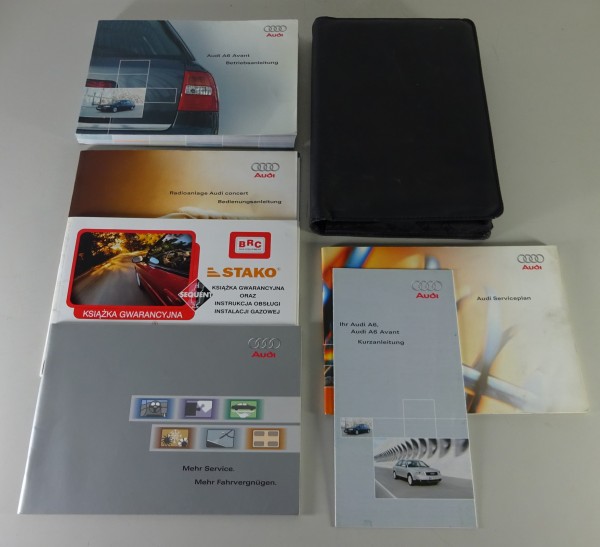 Bordmappe + Betriebsanleitung Audi A6 / C5 Avant + Quattro Stand 12/2003
