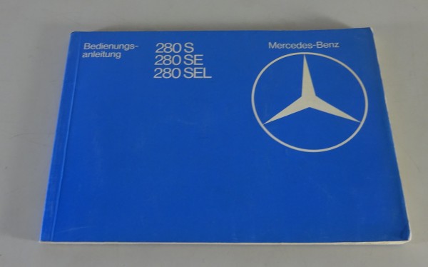 Betriebsanleitung / Handbuch Mercedes-Benz S-Klasse W126 280 S, SE, SEL von 1980