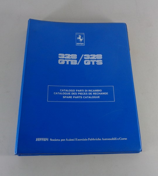 Teilekatalog / Spare Parts List Ferrari 328 GTB + GTS Stand 11/1985