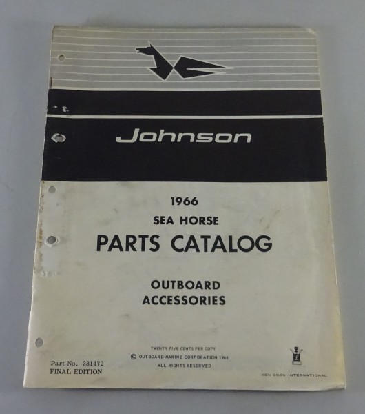 Zubehör-Katalog / Teilekatalog OMC Johnson Zubehör für Bootsmotoren 1966