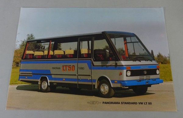 Prospektblatt Panorama Standard auf Fahrgestell VW LT 50 Turbo 6 Zyl. 102 PS