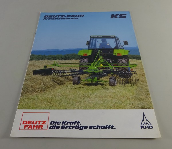 Prospekt / Broschüre Deutz-Fahr Kreiselschwader KS 1.30 - 1.70 Stand 11/1985