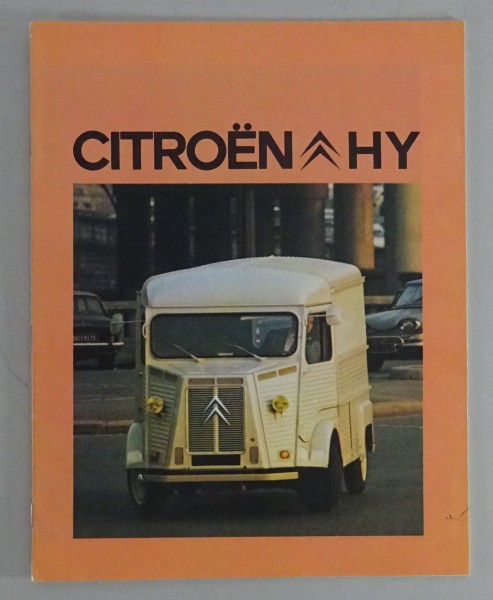 Prospekt / Broschüre Citroen HY Stand 08/1975 französisch (belgische Ausgabe)