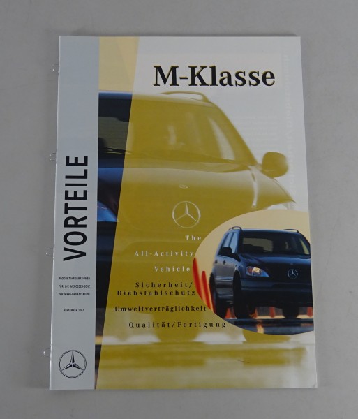 Vorteile Mercedes-Benz ML W 163 Umweltverträglichkeit Stand 09/1997