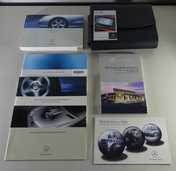 Wallet + Owner's Manual Mercedes Benz SL-Class R230 USA-Version from 2006