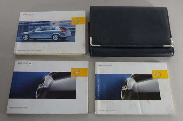 Bordmappe + Betriebsanleitung / Handbuch Opel Signum Stand 05/2003