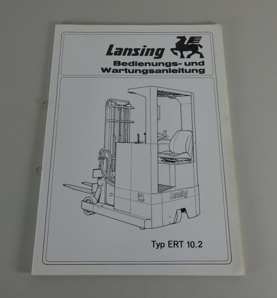 Betriebsanleitung / Handbuch Lansing Elektro-Stapler ERT 10.2 Stand 1982