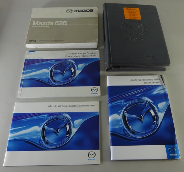 Bordmappe + Betriebsanleitung / Handbuch Mazda 626 von 1999