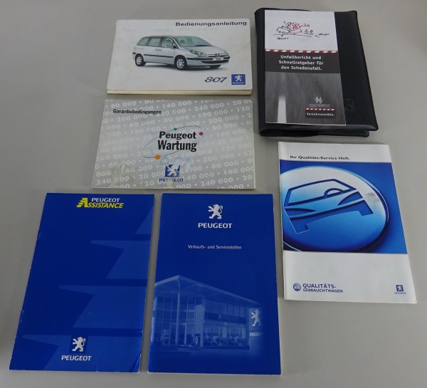 Bordmappe + Betriebsanleitung / Handbuch Peugeot 807 Stand 06/2002