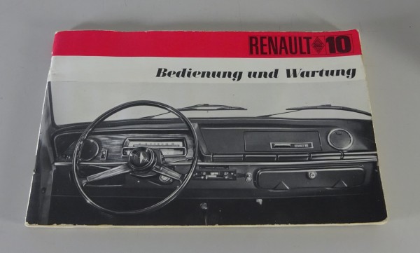 Betriebsanleitung / Handbuch Renault R10 Typ R.1190 Stand 07/1968