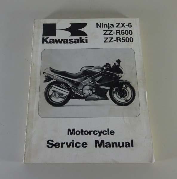 Workshop Manual / Service Manual Kawasaki Ninja ZX-6 / ZZ-R 600 / 500 from 1990