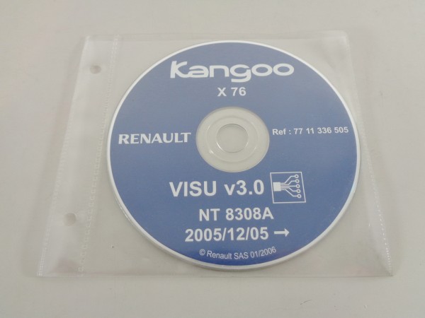 Elektrische Schaltpläne auf CD Renault Kangoo I Stand 12/2005