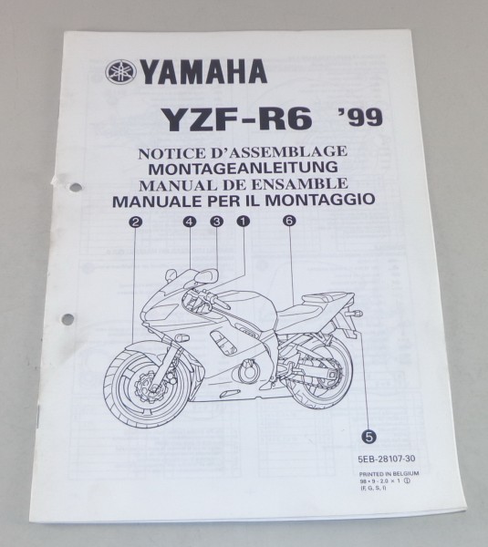 Montageanleitung / Set Up Manual Yamaha YZF-R6 Stand 1999