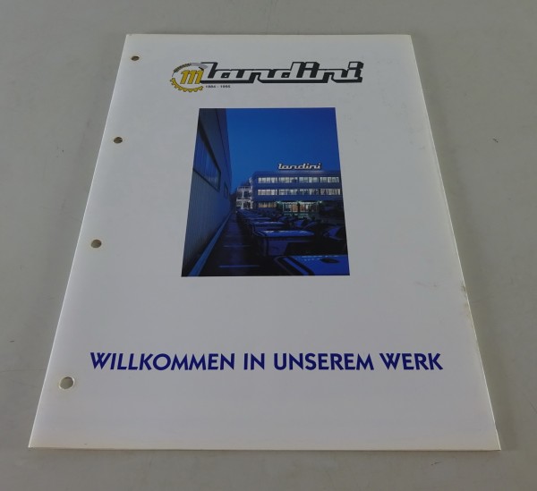 Prospekt / Faltprospekt Landini Unternehmensprofil ca. 90er Jahre