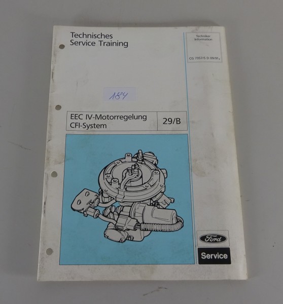 Technische Information Ford EEC IV-Motorregelung CFI-System Stand 09/1991