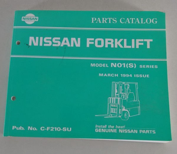 Parts Catalog Nissan Forklft Model N 01 (S) Series Stand 03/1994