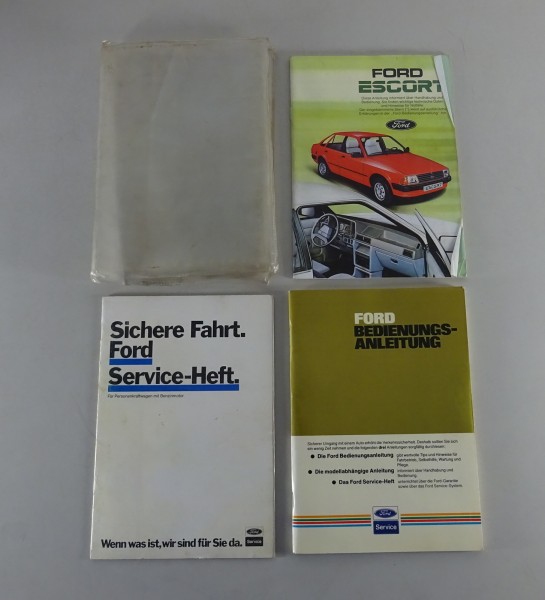 Bordmappe + Betriebsanleitung Ford Escort Mk. III Stand 10/1983