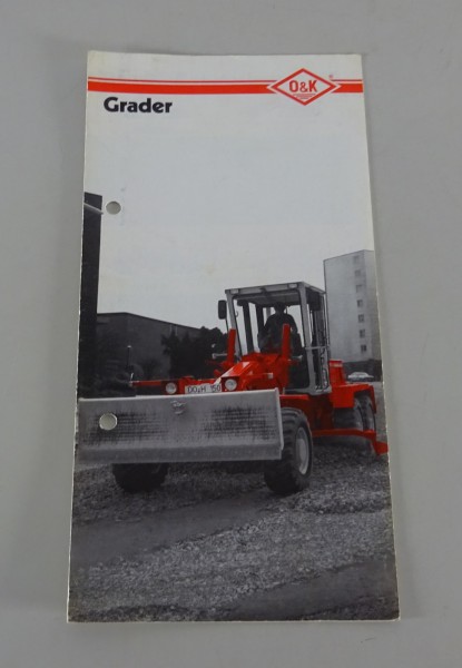 Prospekt / Broschüre O&K Grader F 106 - G 350 Stand 10/1988