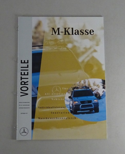 Vorteile Mercedes-Benz ML W 163 Wettbewerbsvergleich Stand 09/1997