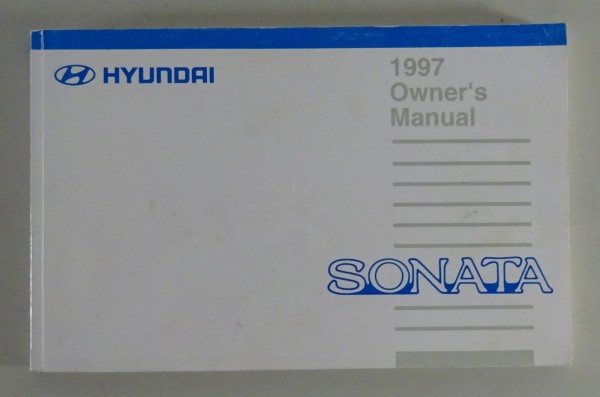 Owner's Manual / Handbook Hyundai Sonata von 1997 engl.