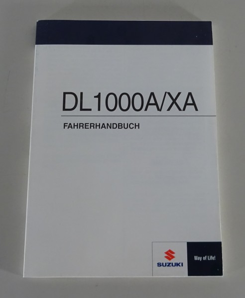 Betriebsanleitung / Handbuch Suzuki DL1000 A/XA Typ L8 Stand 01/2017