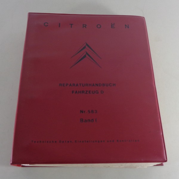 Werkstatthandbuch Citroen DS / ID Wartungshandbuch alle Typen ab 09/1965