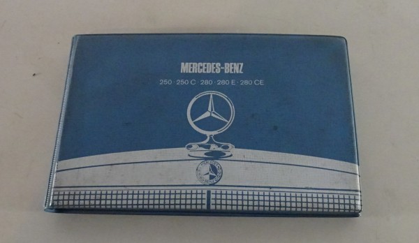 Polstermappe Polstermuster Mercedes Benz W114 /8 Coupe + Limousine von 02/1972