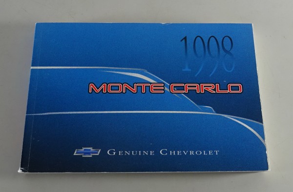 Owner´s Manual / Handbook Chevrolet Monte Carlo Stand 1998