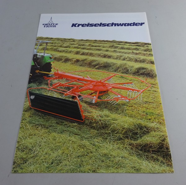 Prospekt / Broschüre Deutz-Fahr Kreiselschwader KS 60 D etc. Stand 08/1980