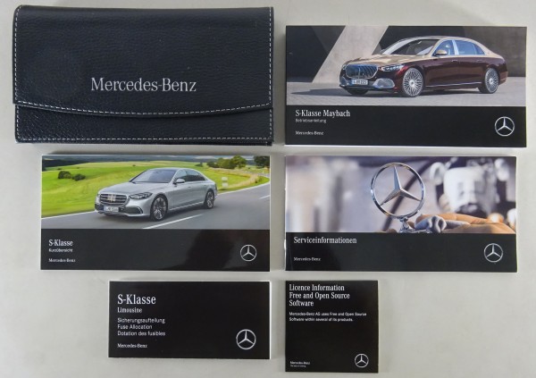 Bordmappe + Betriebsanleitung Mercedes Benz S-Klasse Maybach Typ Z223 von 8/2021