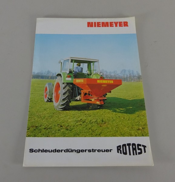 Prospekt / Broschüre Niemeyer Schleuderdüngerstreuer Rotast 303 - 808-E